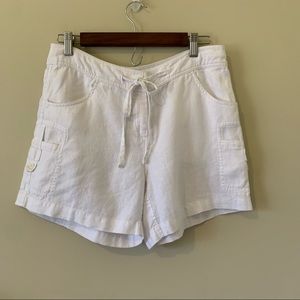 Tommy Bahama White Linen Shorts, Size 4